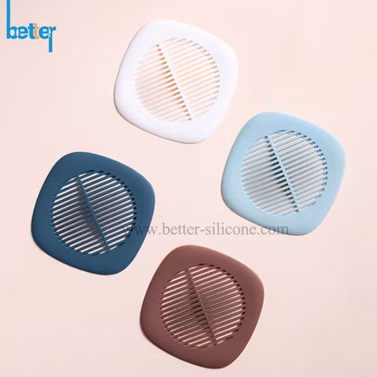 Bathroom Kitchen Apartment Hair Collector Durable TPR Hair Collector Shower Drain Cover Silicone Filter