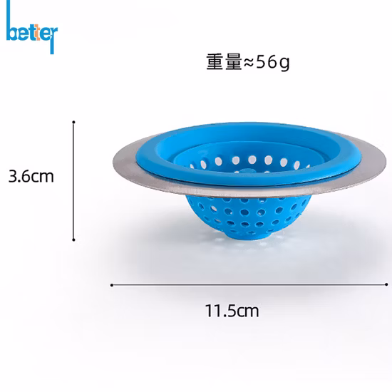 Colector de pelo duradero para baño, cocina, apartamento, TPR, cubierta de drenaje de ducha, filtro de silicona
